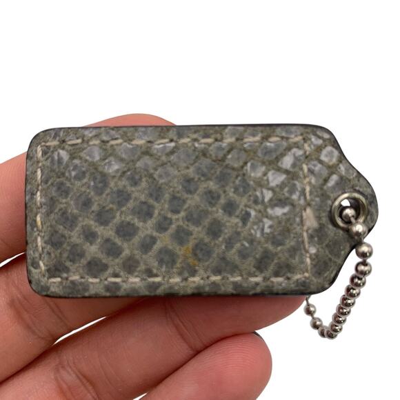 1.5" COACH Fob Bag Charm Hang tag Hangtag - Picture 2 of 2